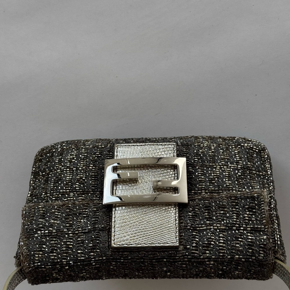 Fendi Mini Sequin Vintage Baguette